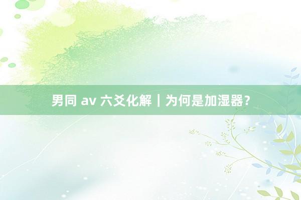 男同 av 六爻化解｜为何是加湿器？