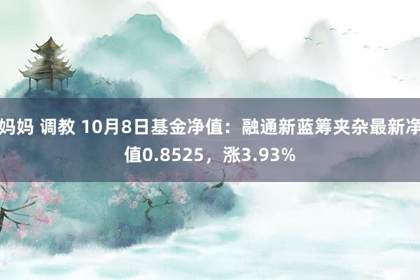 妈妈 调教 10月8日基金净值：融通新蓝筹夹杂最新净值0.8525，涨3.93%