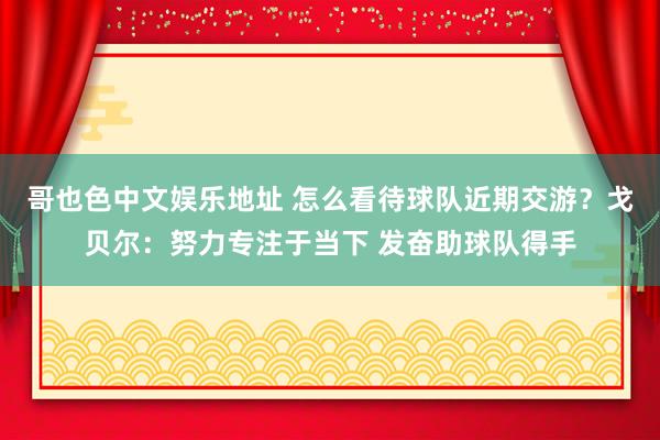 哥也色中文娱乐地址 怎么看待球队近期交游？戈贝尔：努力专注于当下 发奋助球队得手