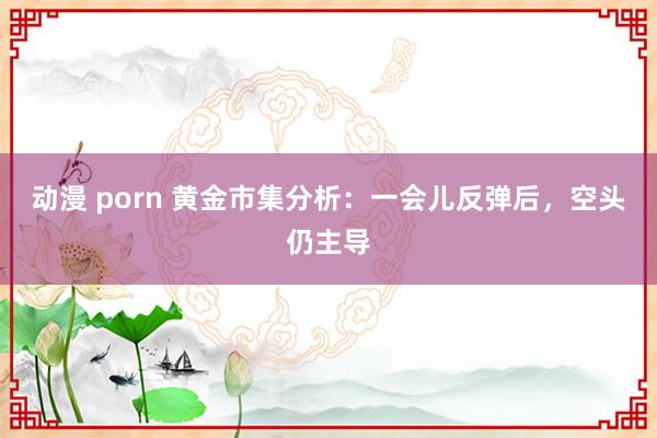 动漫 porn 黄金市集分析：一会儿反弹后，空头仍主导