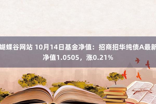 蝴蝶谷网站 10月14日基金净值：招商招华纯债A最新净值1.0505，涨0.21%