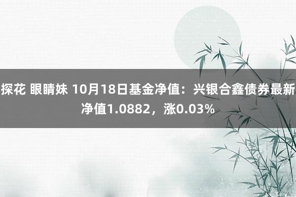 探花 眼睛妹 10月18日基金净值：兴银合鑫债券最新净值1.0882，涨0.03%