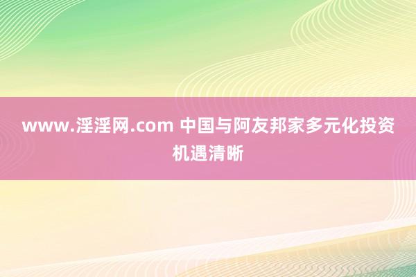 www.淫淫网.com 中国与阿友邦家多元化投资机遇清晰