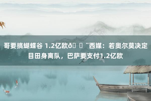 哥要搞蝴蝶谷 1.2亿欧😨西媒：若奥尔莫决定目田身离队，巴萨要支付1.2亿欧