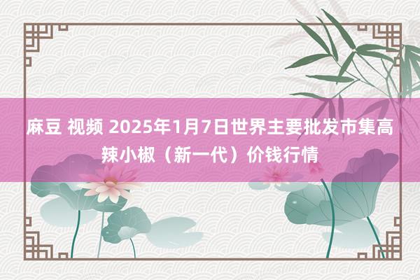 麻豆 视频 2025年1月7日世界主要批发市集高辣小椒（新一代）价钱行情