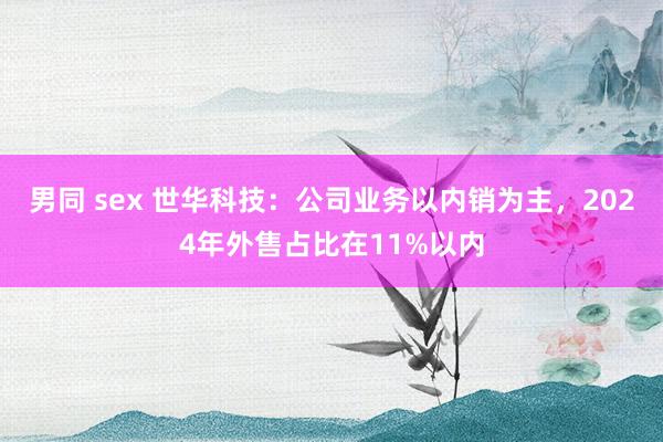 男同 sex 世华科技:公司业务以内销为主,2024年外售占比在11%以内